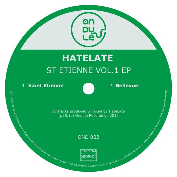 HateLate – St Etienne, Vol. 1