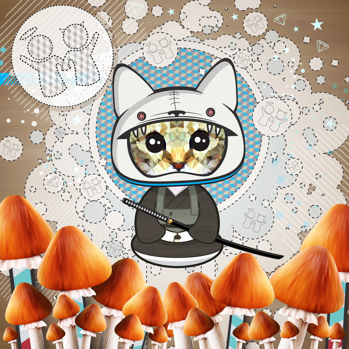 Mochipet – Psilocybin Samurai Remixed