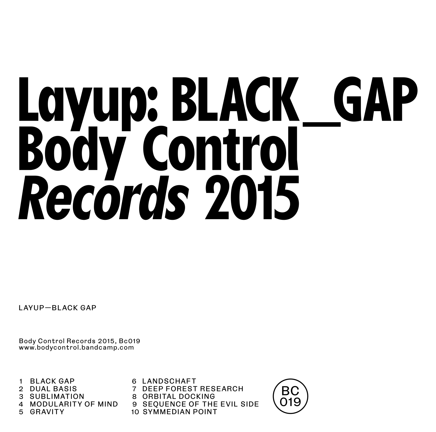 Layup – Black Gap