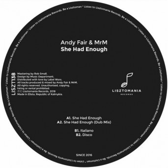 Andy Fair, MrM – She Had Enough