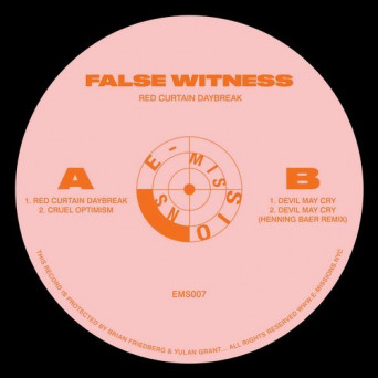 False Witness – Red Curtain Daybreak