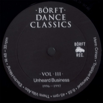 Crinan & Villa Åbo – Börft Dance Classics, Volume III: Unheard Business 1996-1997