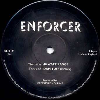 Enforcer – 40 Watt Range / Dam Tuff (Remix) [VINYL]