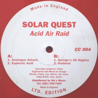 Solar Quest – Acid Air Raid [VINYL]