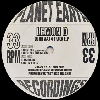 Lemon D – DJ On Wax 4 Track E.P [VINYL]