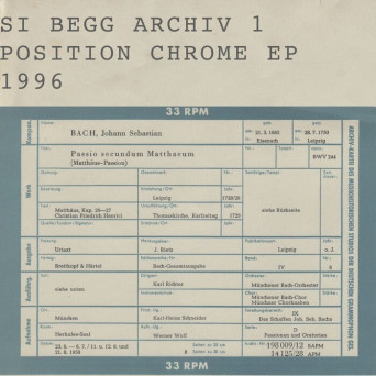 Si Begg – Archiv 1 Position Chrome Sessions 1996