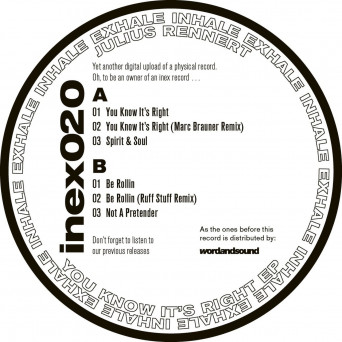 Julius Rennert – You Know It’s Right EP